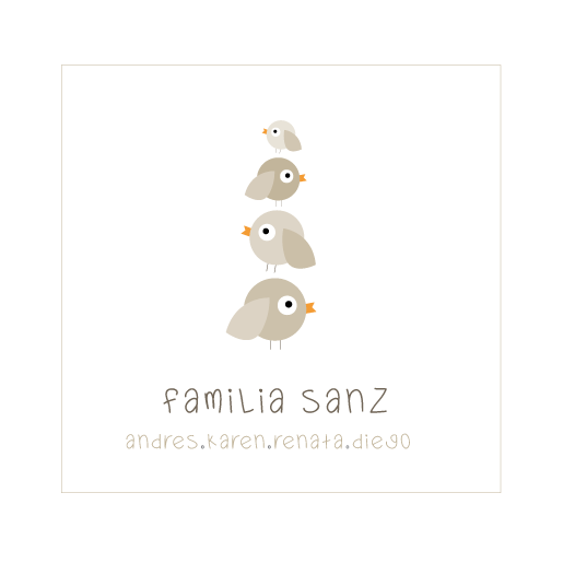 Tarjetas Familia Pajaros