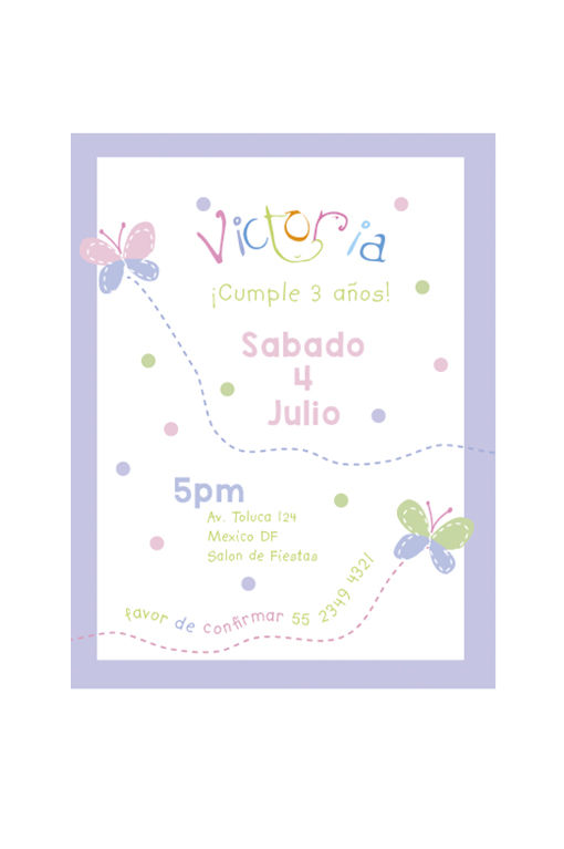 Invitacion Mariposa