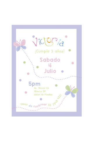 Invitacion Mariposa